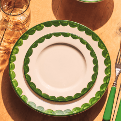 Image showing the Scallop Dinner Plate Set of 2, D28cm, Green product.