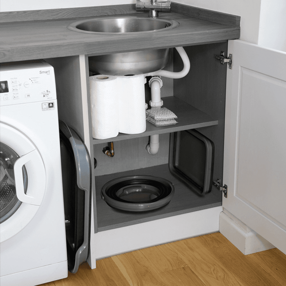 Collapsible laundry basket, 60.5 x 40 x 28cm