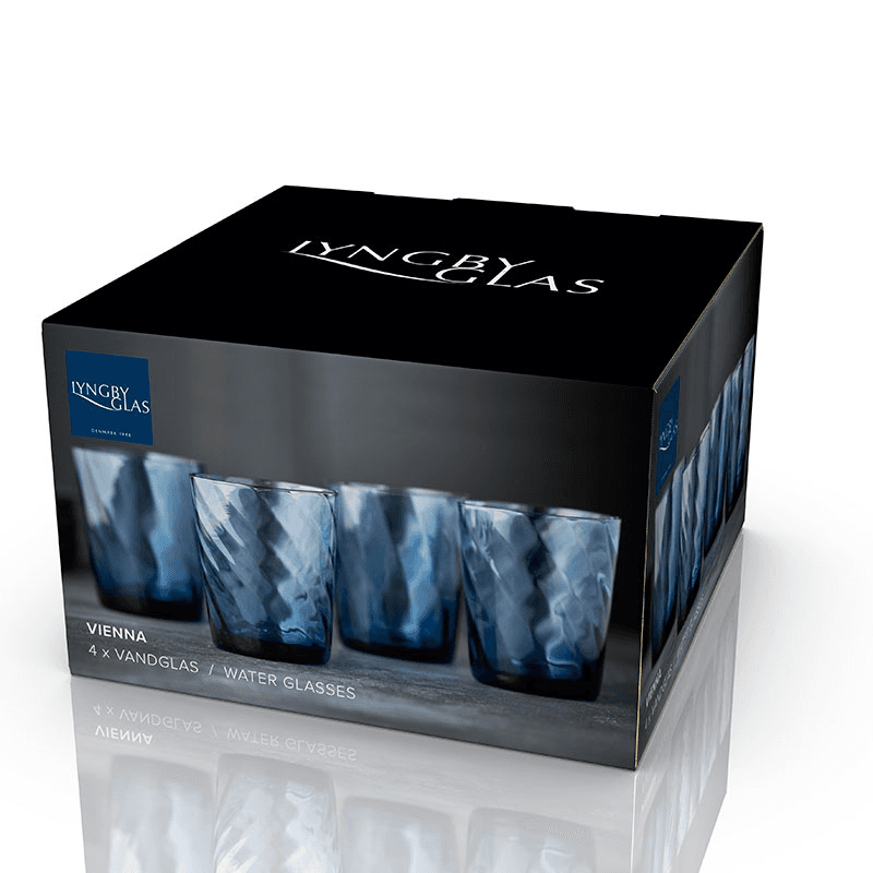 Vienna Set of 4 Tumblers, 300ml, Blue