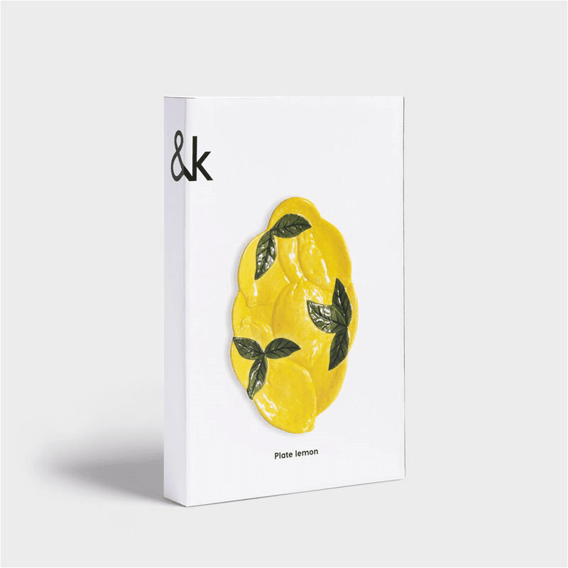 Lemon Side Plate, D28cm, Yellow
