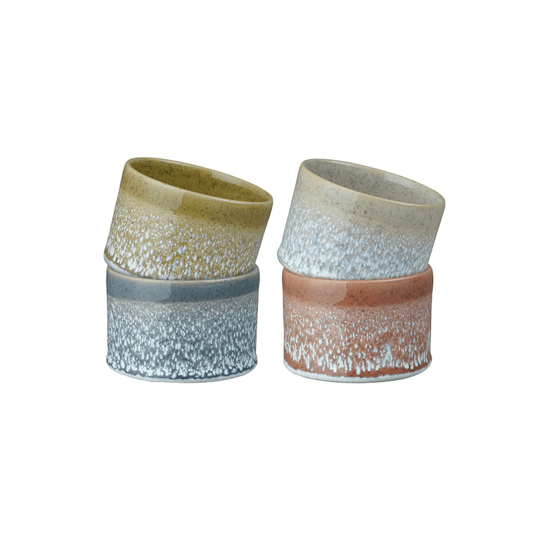 Kiln Accents Set of 4 Small Pots, D8.5cm, Multi