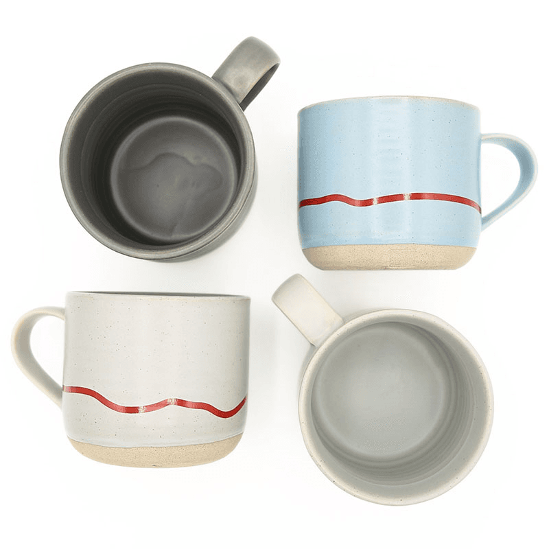 Studio Mug, 350ml, Clear Sky & Red