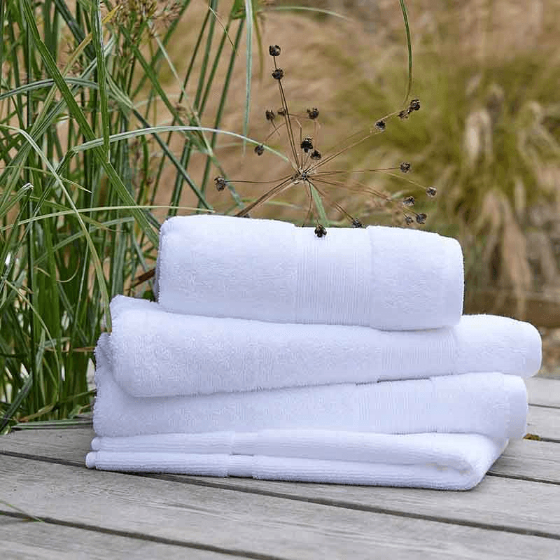 Organic Eco Twist Face Cloth, White