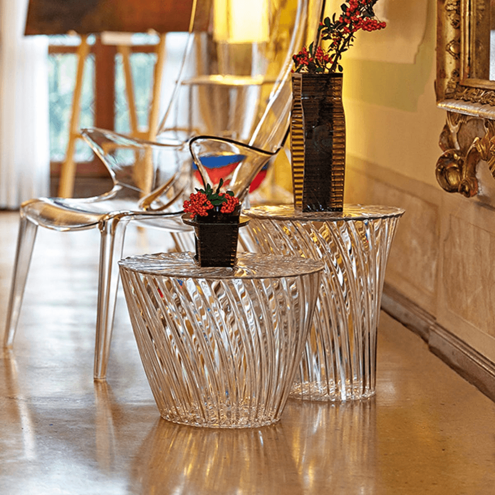 Sparkle, Stool, Crystal, Clear