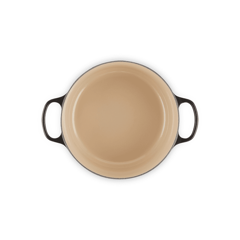 Signature Cast Iron Round casserole, 20cm - 2.4 litre, Satin Black