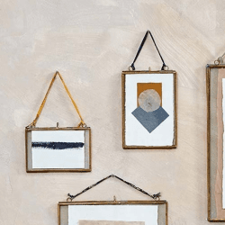 Image showing the Kiko Portrait Frame, 4 x 6", Antique Brass product.