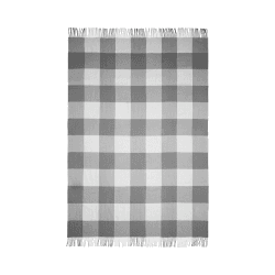 Image showing the Whisper Plaid Throw, H200cm x W130cm, Flint Grey/Cream product.