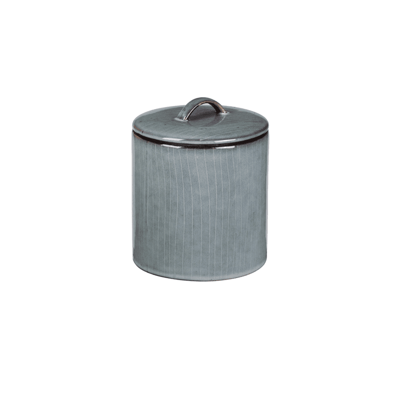 Nordic Sea Jar with Lid, H12cm, Blue