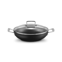 Image showing the Toughened Non-Stick Shallow casserole with glass lid, 26cm - 3 litre product.