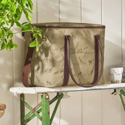 Image showing the Animals of the Savannah Picnic Bag, Tan product.