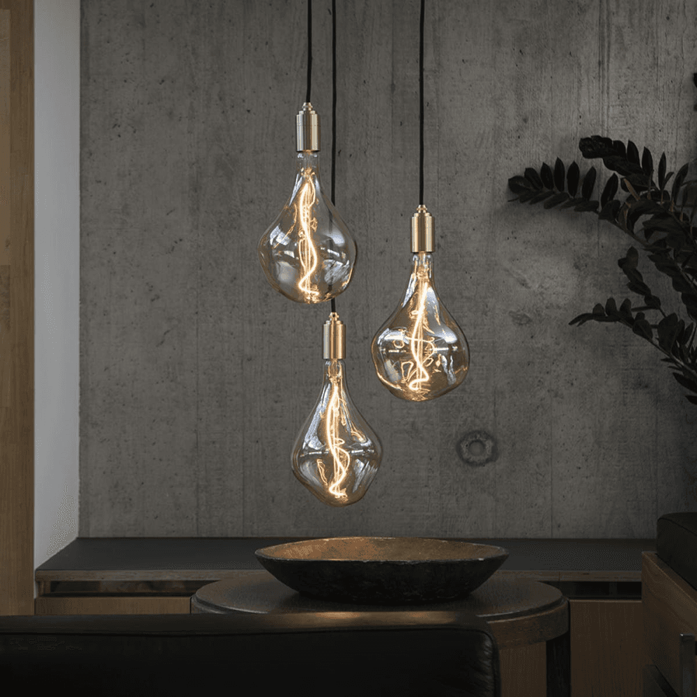 Voronoi II Tinted bulb LED 3W 2200K E27, L30 x W17cm, Clear