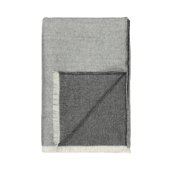 Image showing the Venice Throw, H190cm x W130cm, White/Grey product.