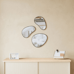 Image showing the Hubba Set of 3 Mirrors, Titanium product.