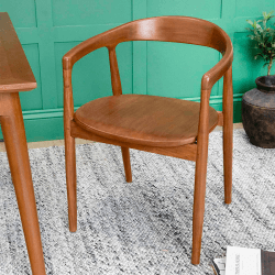 Image showing the Rowley Dining Chair, Mahogany product.
