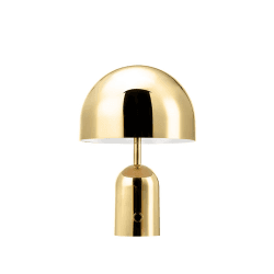Image showing the Bell Portable Lamp, H28cm, Gold product.
