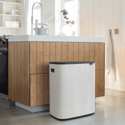 Image showing the Bo Touch bin, 60 litre, White product.