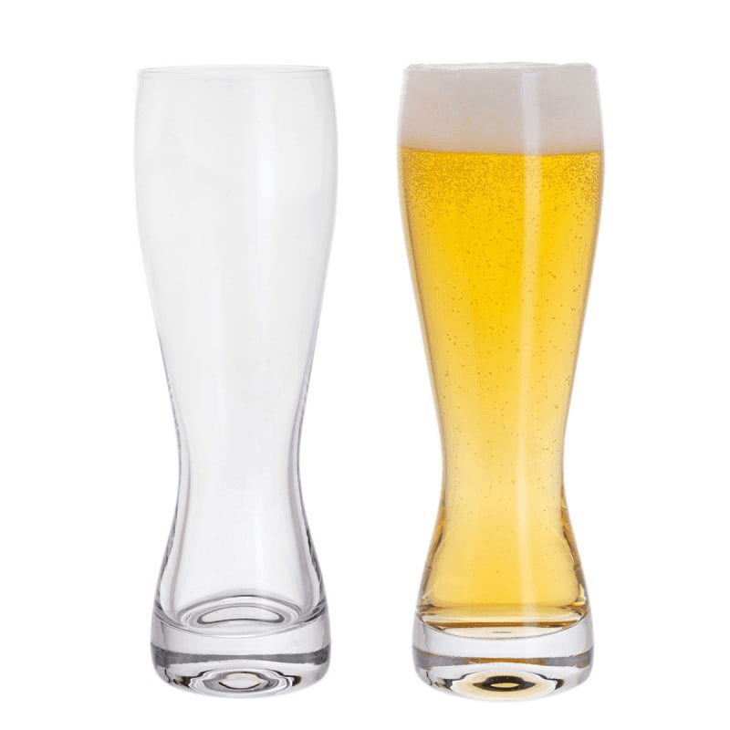 Wine and Bar Set of 2 Beer Glasses, 390ml, Clear