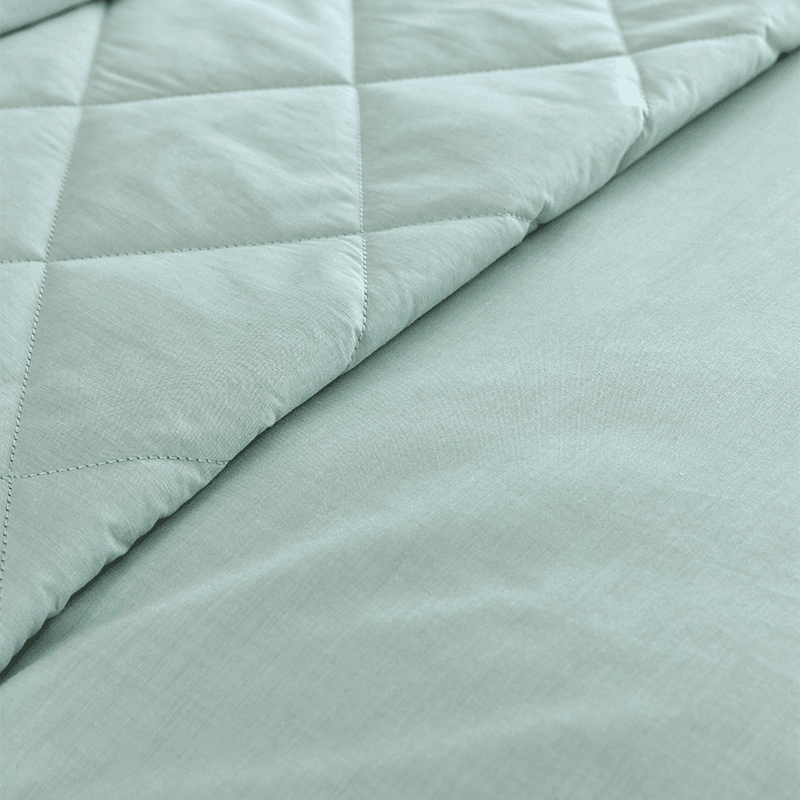 Stornoway Chambray Fitted Sheet, Super King, Green