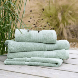 Image showing the Organic Eco Twist Face Cloth, Thyme product.