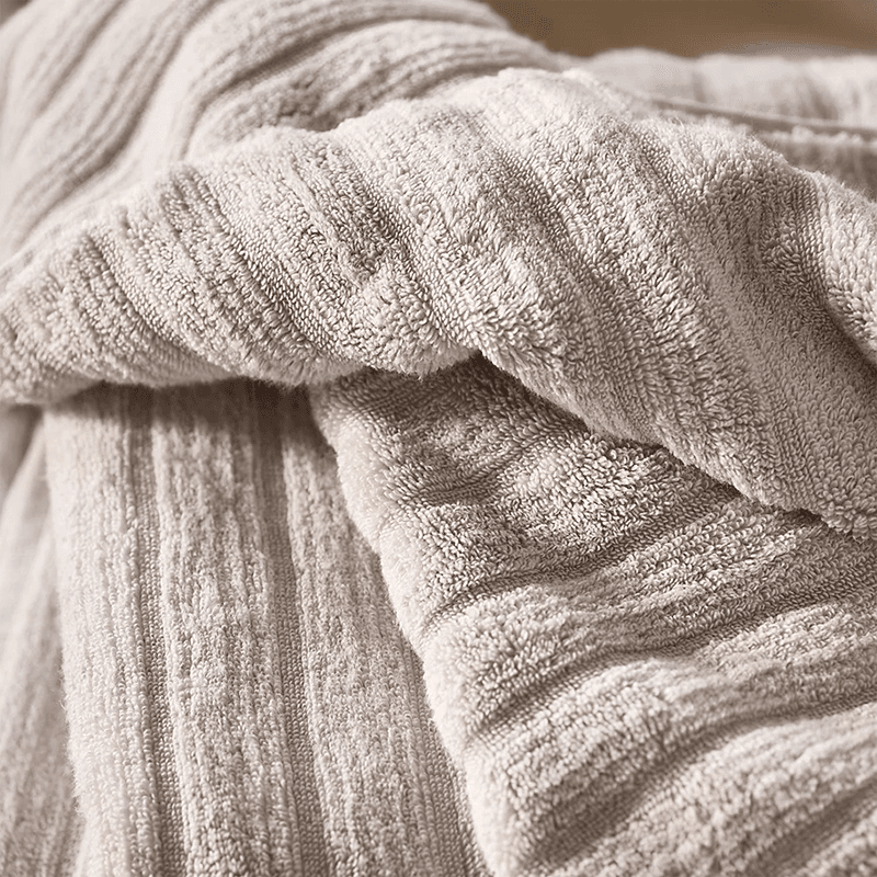 Rib Hydrocotton Bath Sheet, Oatmeal