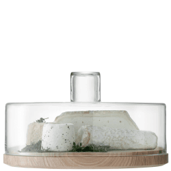 Image showing the Lotta Cheese/pastries dome, 32cm, clear with ash base product.
