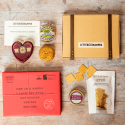 Image showing the Cheese & Biscuits Letter Box Hamper product.