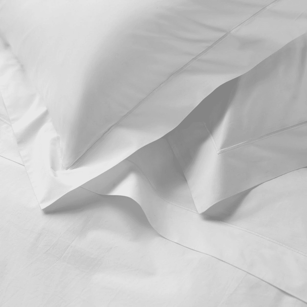 Savoy - 400 Thread Count Egyptian Cotton King fitted sheet, W150 x L200 x D30cm, White