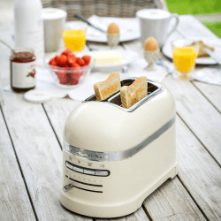 Image showing the Artisan 2 slot toaster, Almond Cream product.
