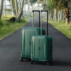 Image showing the Essens Cabin Suitcase, H55 x L40 x W20cm, Alpine Green product.