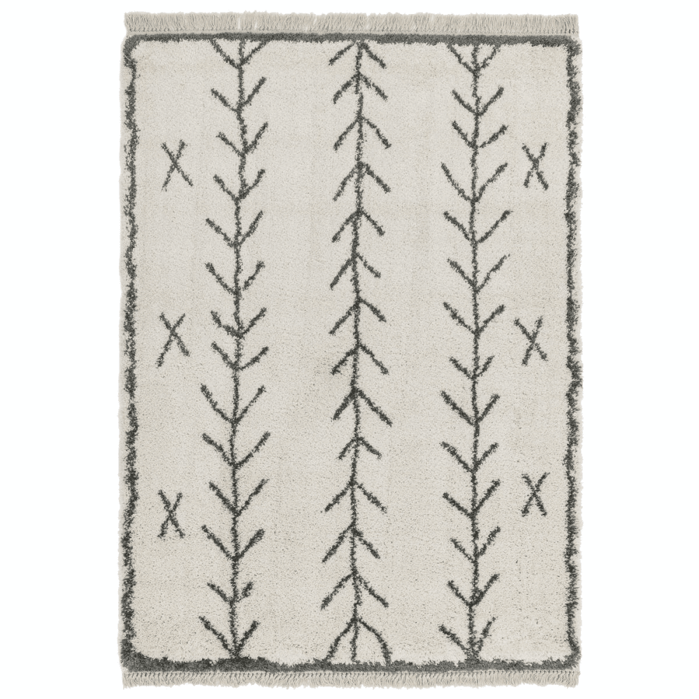 Moroc Arrow Rug, 1.6 x 2.3m, Cream, L160 x W230cm