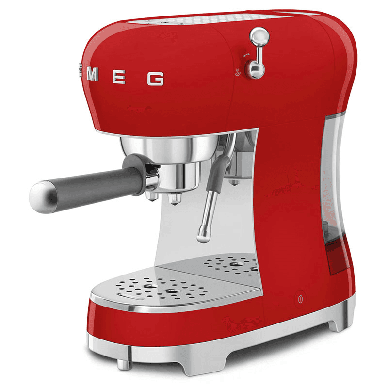 50's Style Espresso Coffee Machine, Red