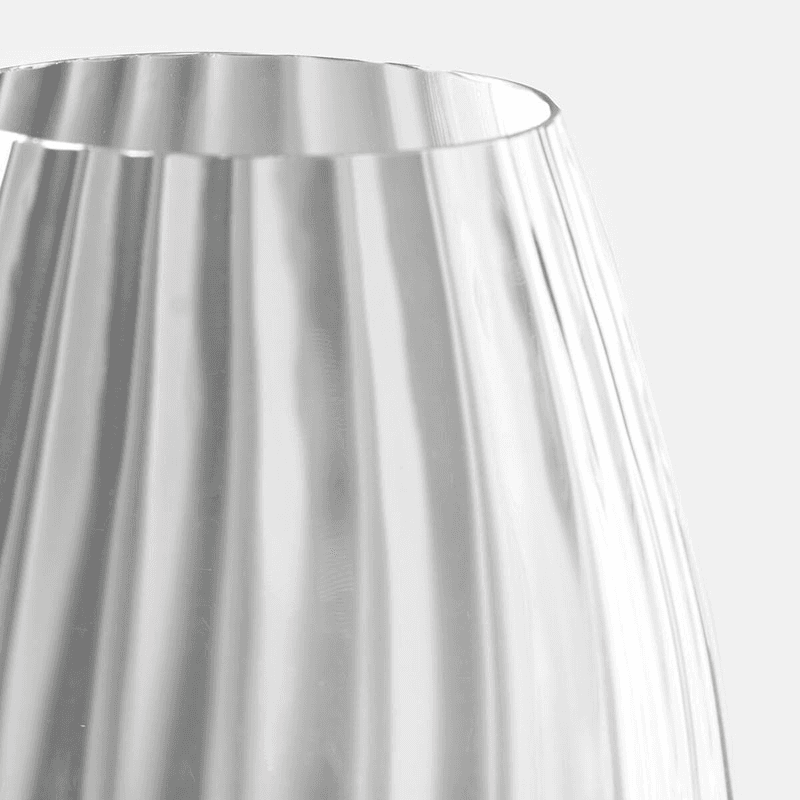 Pembroke Set of 4 White Wine Glasses, Clear