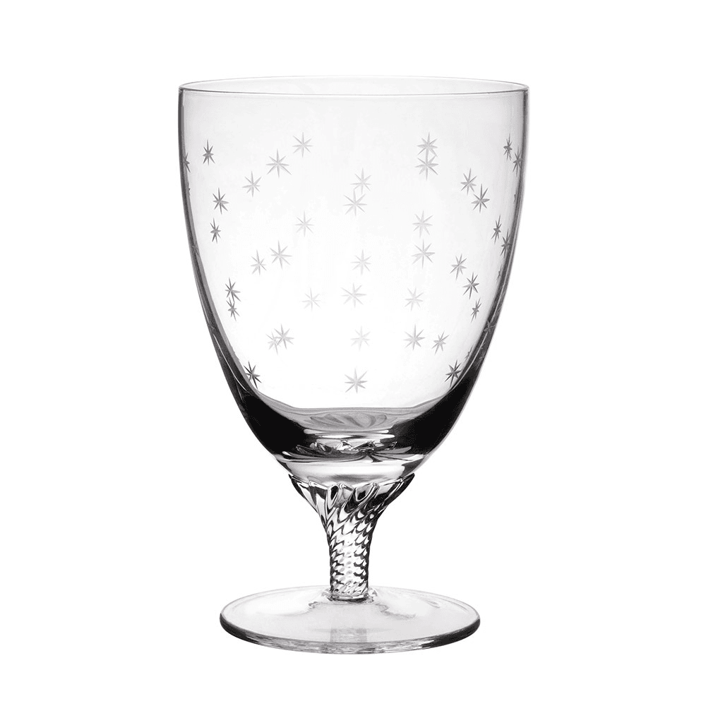 Stars Set of 6 bistro glasses, 225ml, Crystal