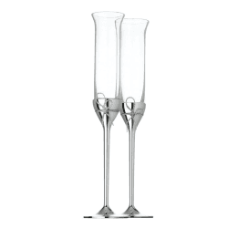 Image showing the Vera Wang - Love Knots Pair of toasting flutes product.