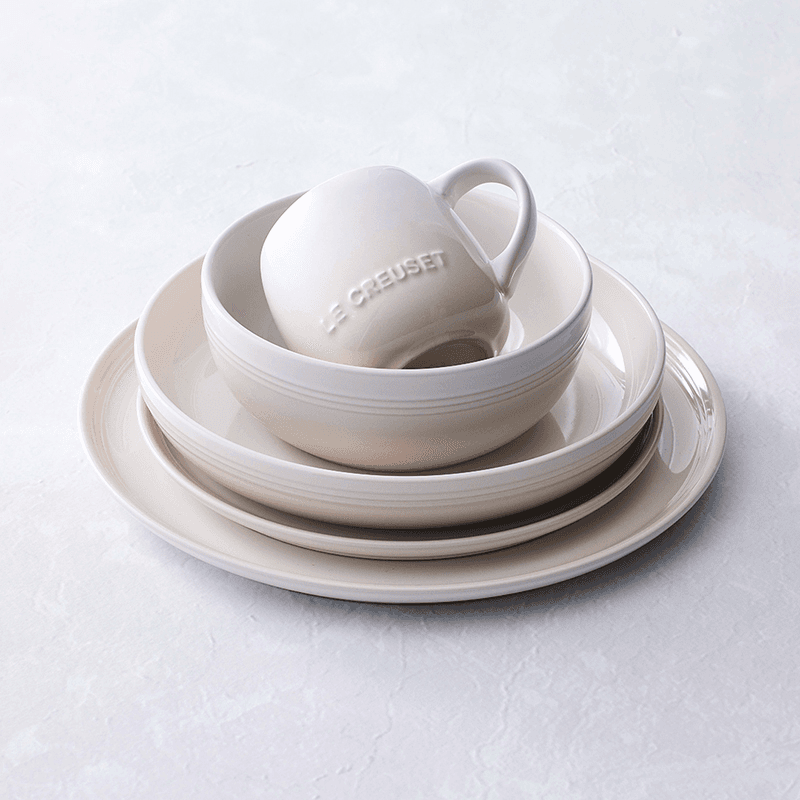 Stoneware Coupe Dinner Plate, 27cm, Meringue