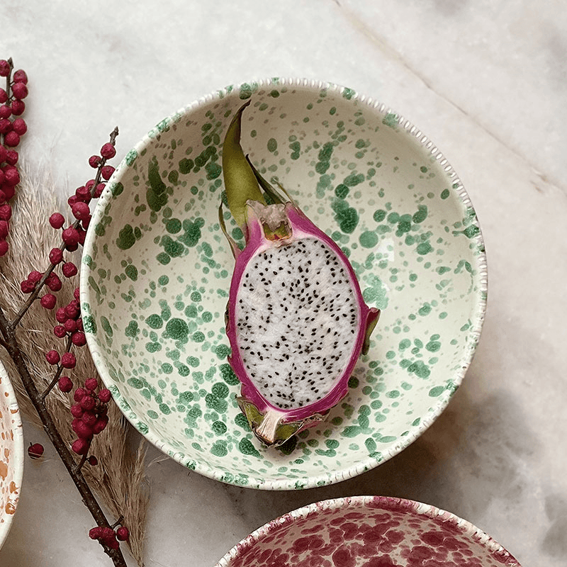 Splatter Pasta Bowl, D20cm, Pistachio