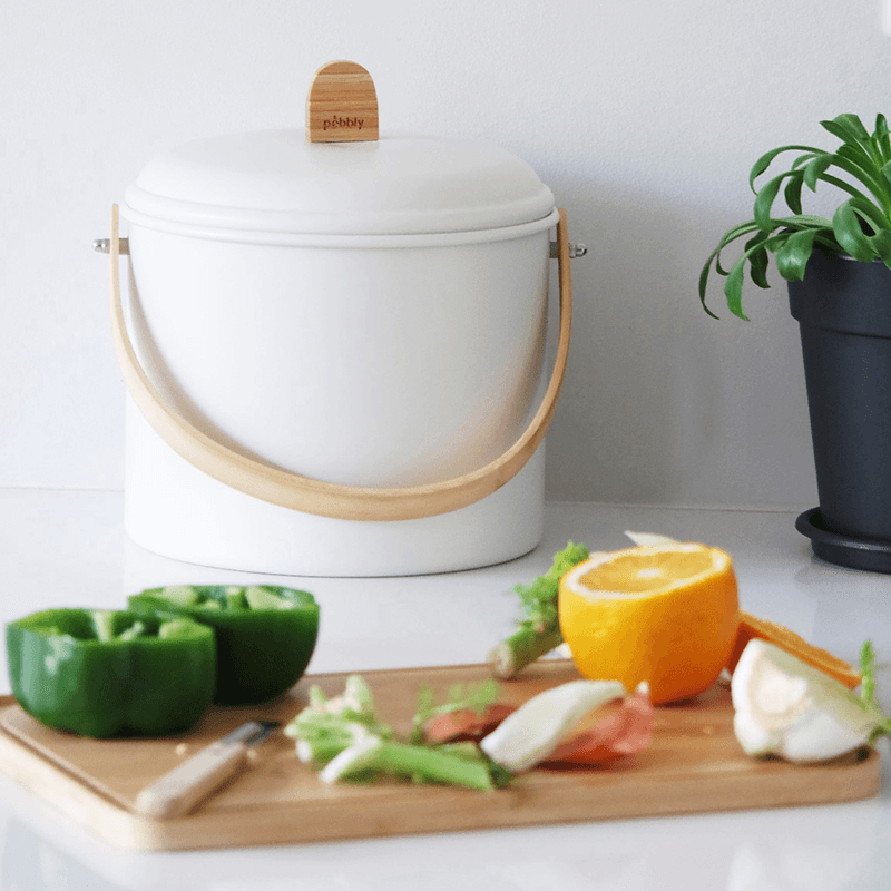 Compost Bin, 7L, Cream