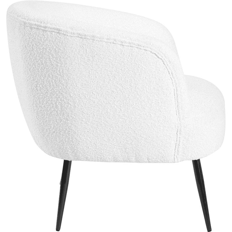 Siena Boucle Accent Chair, White