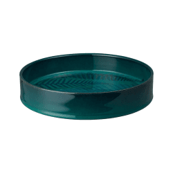 Image showing the Statement Fern Round Tray, Green product.