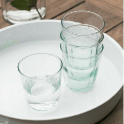 Image showing the Broadwell Set of 4 Tumblers, 200ml, Recycled Glass product.