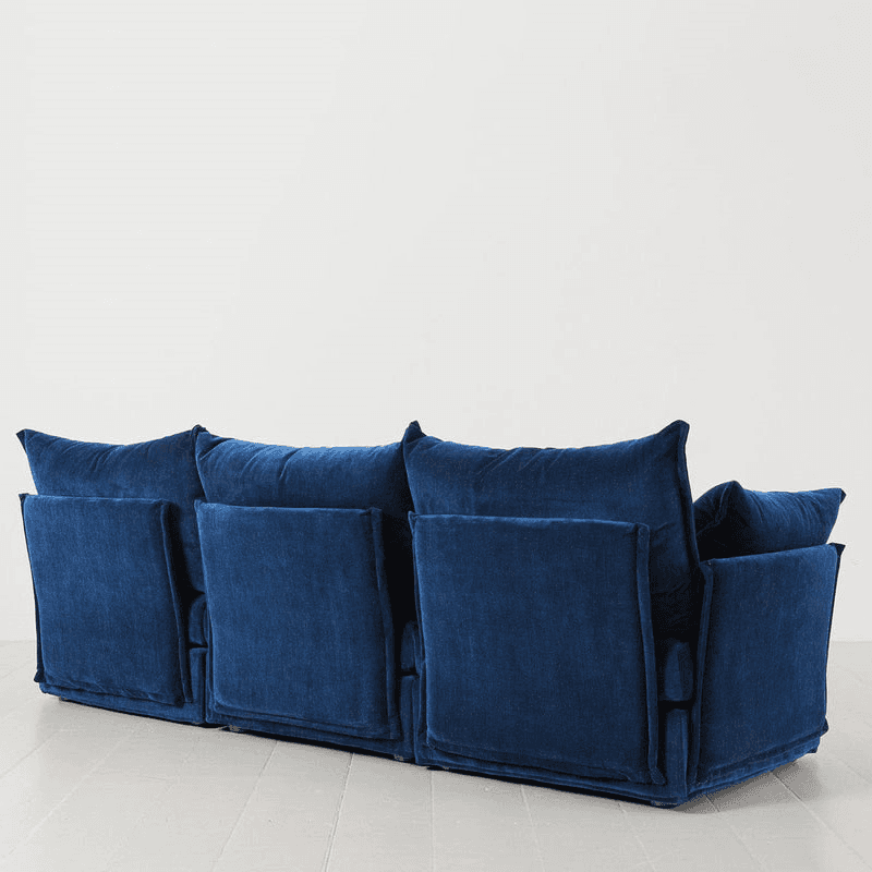 Model 06 3 Seater Sofa With Chaise, Navy