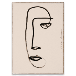 Image showing the Serious Dreamer Acoustic Panel, 57 x 80cm, Beige product.