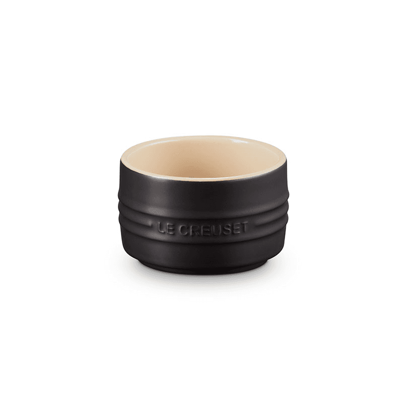Stoneware Ramekins in Satin Black