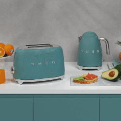 Image showing the 50's Style 2 Slot Toaster, Emerald Green product.