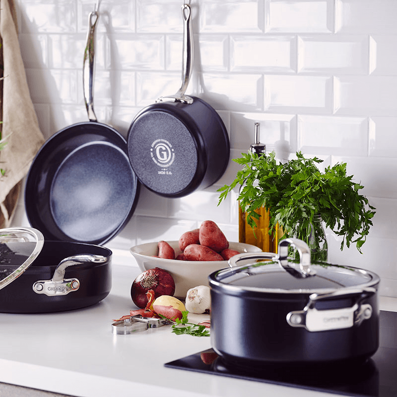 Barcelona Pro Non-Stick Frying Pan, 20, Black