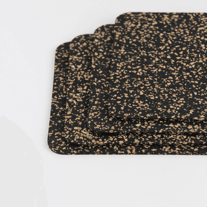 Dash Set of 4 Coasters, W10 x L10cm, Black