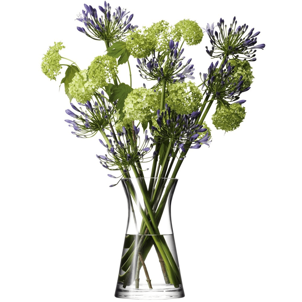 Flower Mixed bouquet vase, 29cm, clear