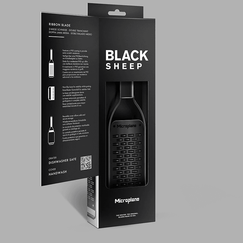 Black Sheep Ribbon Grater, Black