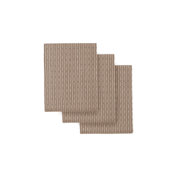 Image showing the Piqué Set of 3 Kitchen Cloths, 18 x 35cm, Clay Stone product.