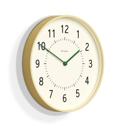 Image showing the Monopoly Wall Clock, D40cm, Light Plywood/Green product.